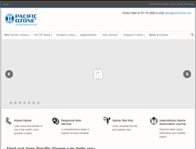 Tablet Screenshot of pacificozone.com